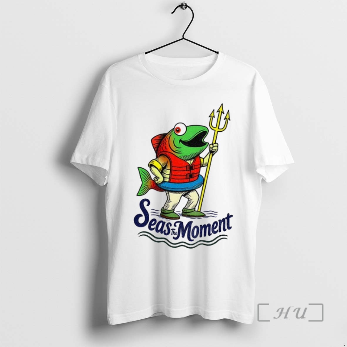 Limited Edition Humpy Salmon Holding Trident Seas The Moment Seattle Mariners Mlb Baseball Tee Shirt Sweater Hoodie