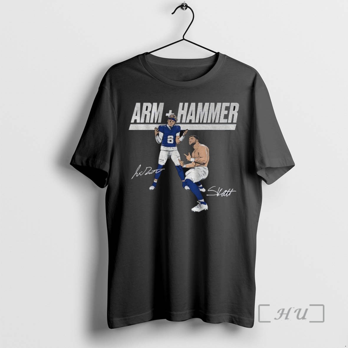 Limited Edition Jaxson Dart And Cam Skattebo New York Giants Nfl Football Arm Plus Hammer Tee Shirt Sweater Hoodie