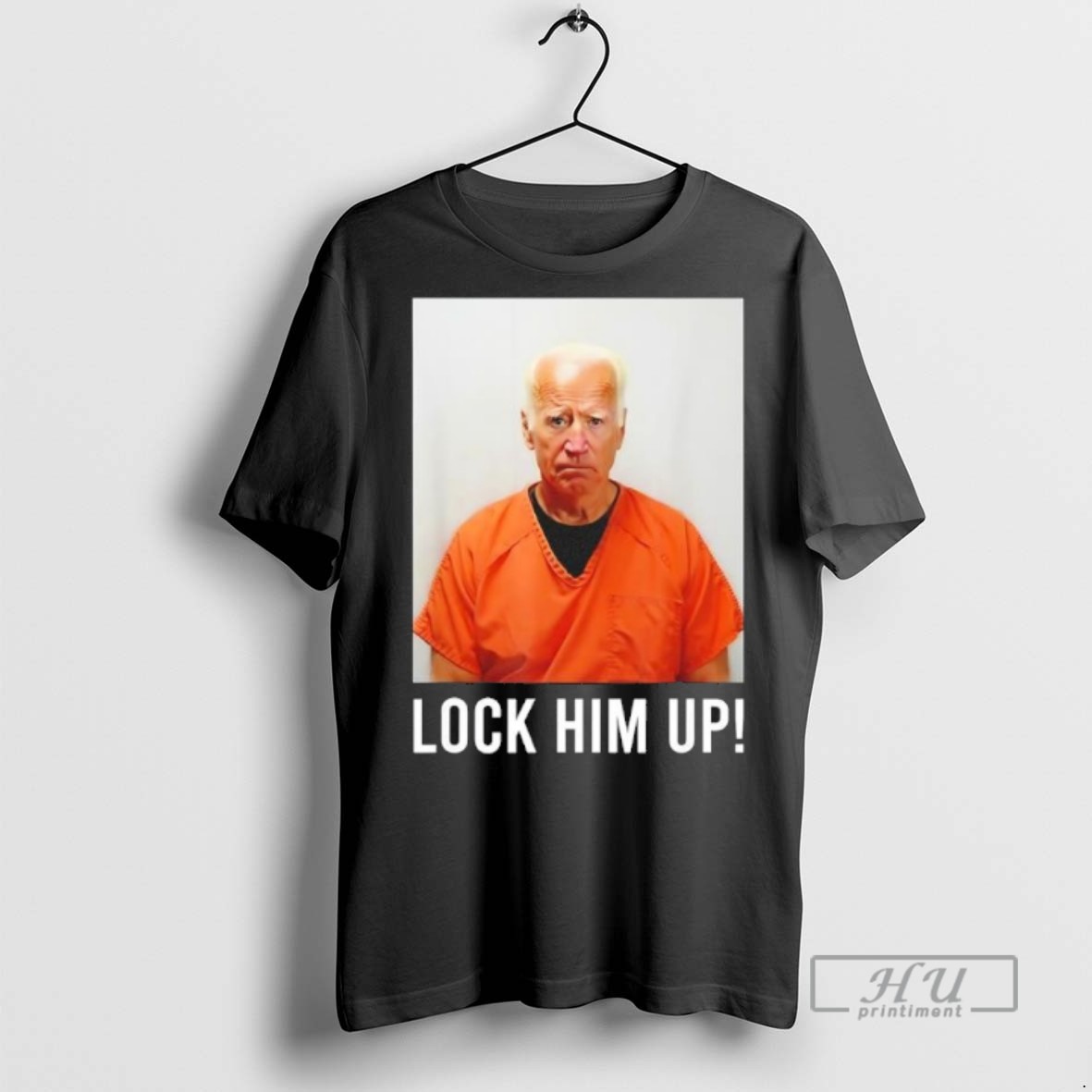Limited Edition Joe Bidens Trending Lock Him Up Graphic Tee Shirt Sweatshirt Hoodies