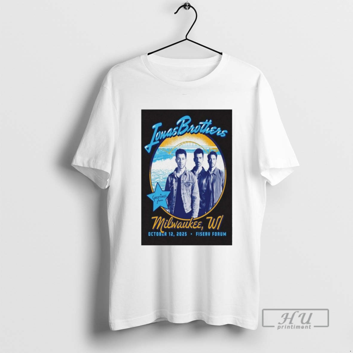 Limited Edition Jonas Brothers October 12 2025 Fiserv Forum Milwaukee Wi Graphic Tee Shirt Sweatshirt Hoodies