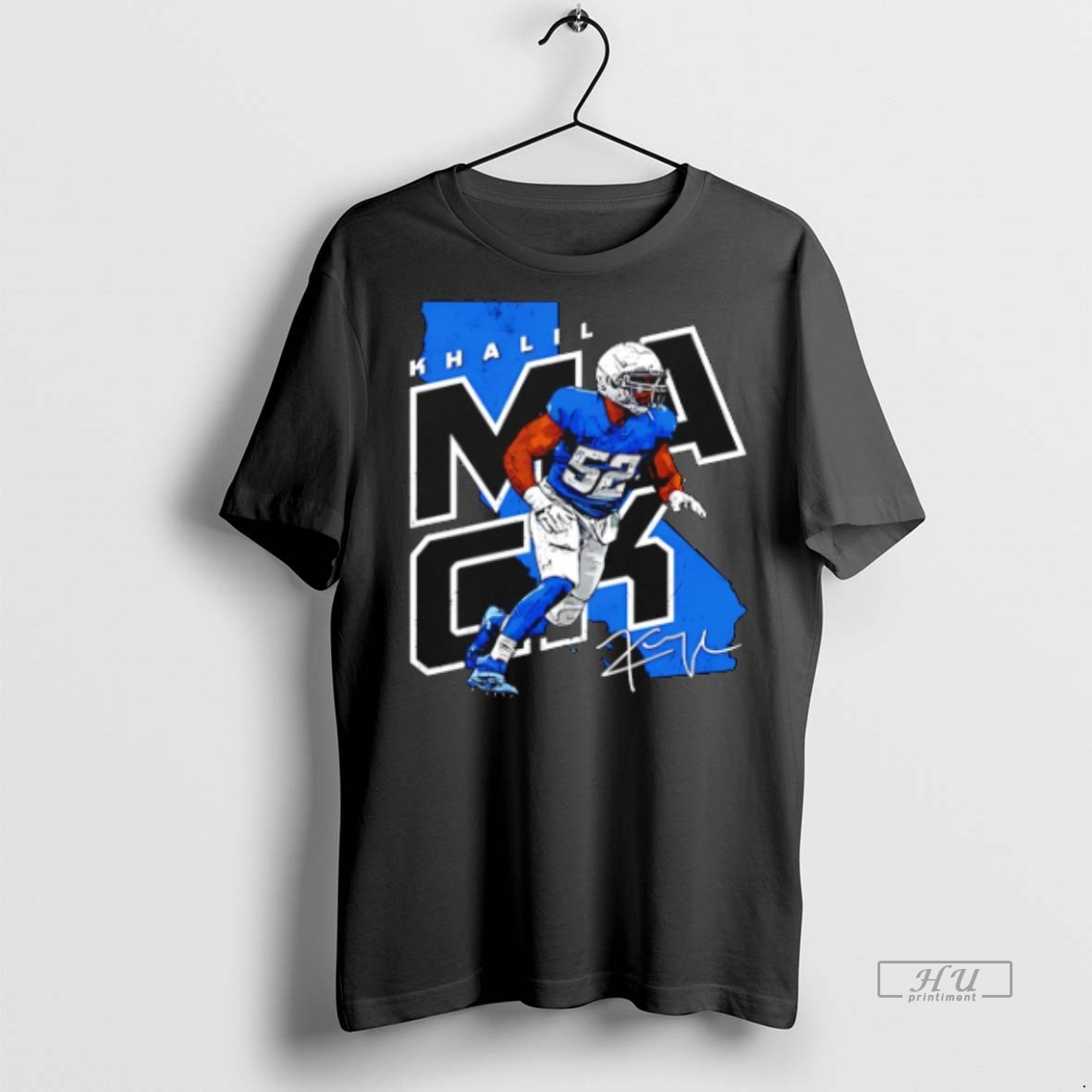 Limited Edition Khalil Mack Los Angeles Chargers Player Map Tee Shirt Sweater Hoodie