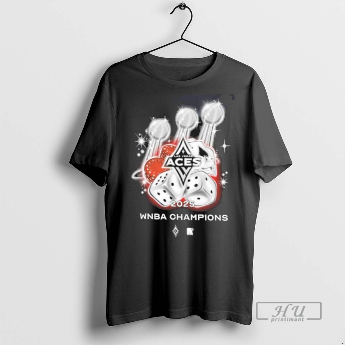 Limited Edition Las Vegas Aces Three Time Wnba Champions Trophy Graphic Tee Shirt Sweatshirt Hoodies
