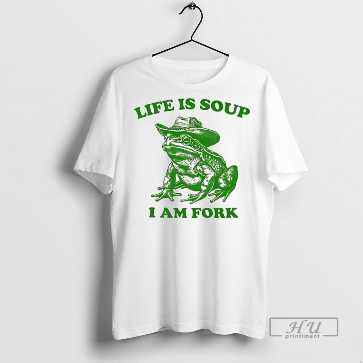 Limited Edition Life Is Soup I Am Fork Frog Graphic Graphic Tee Shirt Sweatshirt Hoodies
