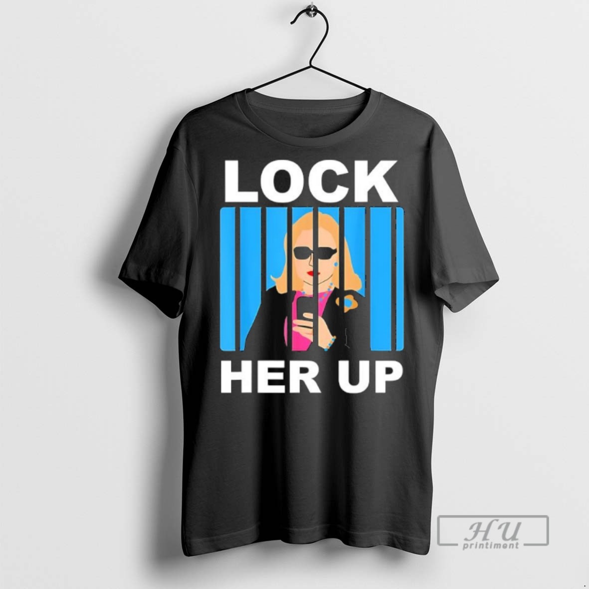Limited Edition Lock Her Up But Her Emails Clinton In Jail Graphic Tee Shirt Sweatshirt Hoodies