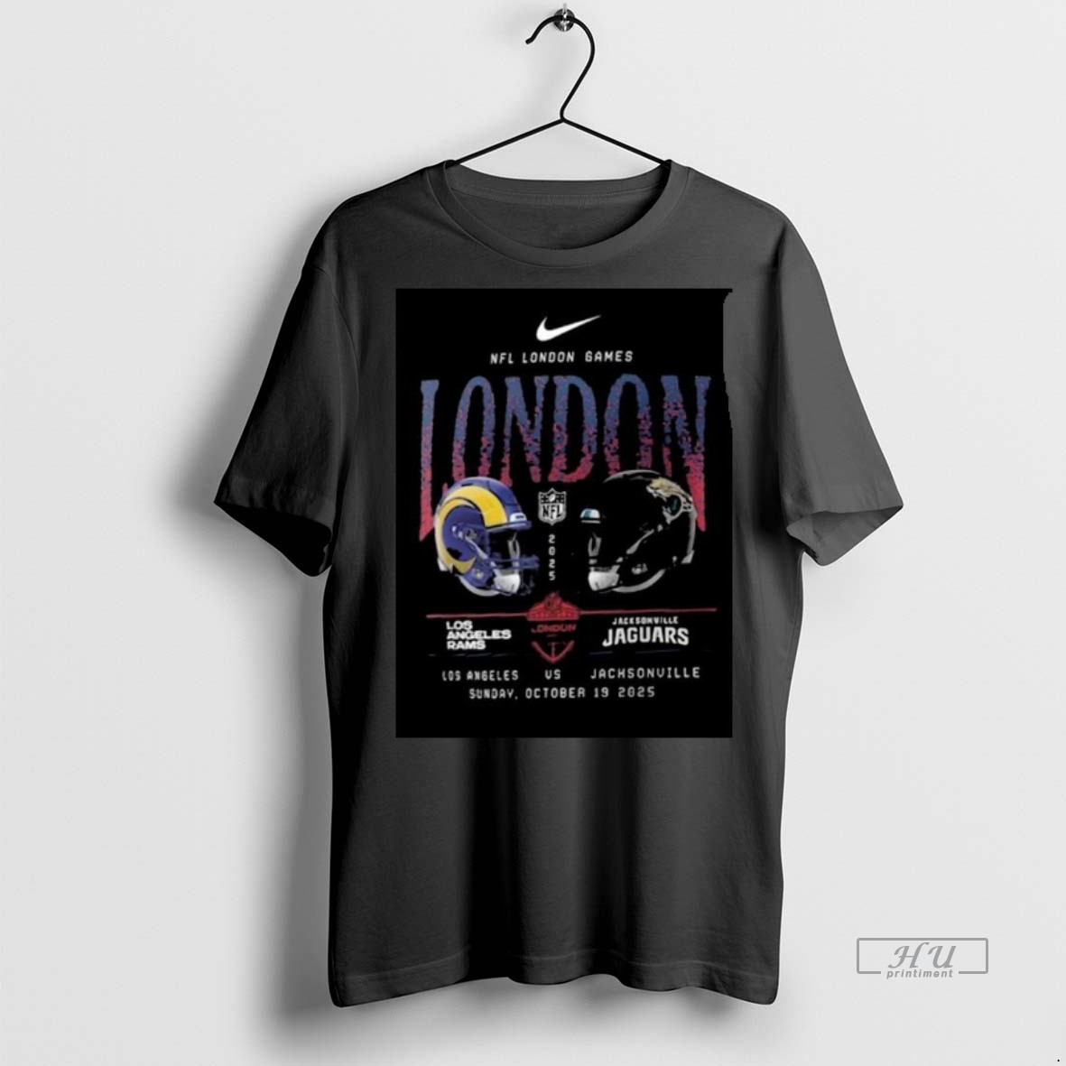 Limited Edition Los Angeles Rams Vs Jacksonville Jaguars International Games London 2025 Tee Shirt Sweater Hoodie