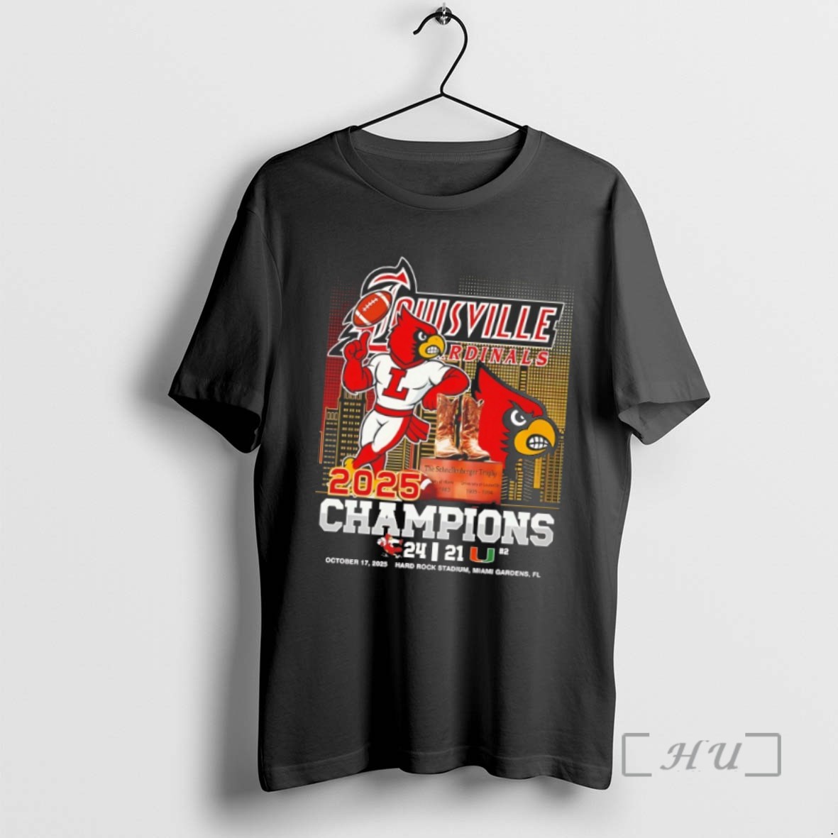Limited Edition Louisville Cardinals The Schnellenberger Trophy Champions 2025 T Shirts Sweater Hoodie