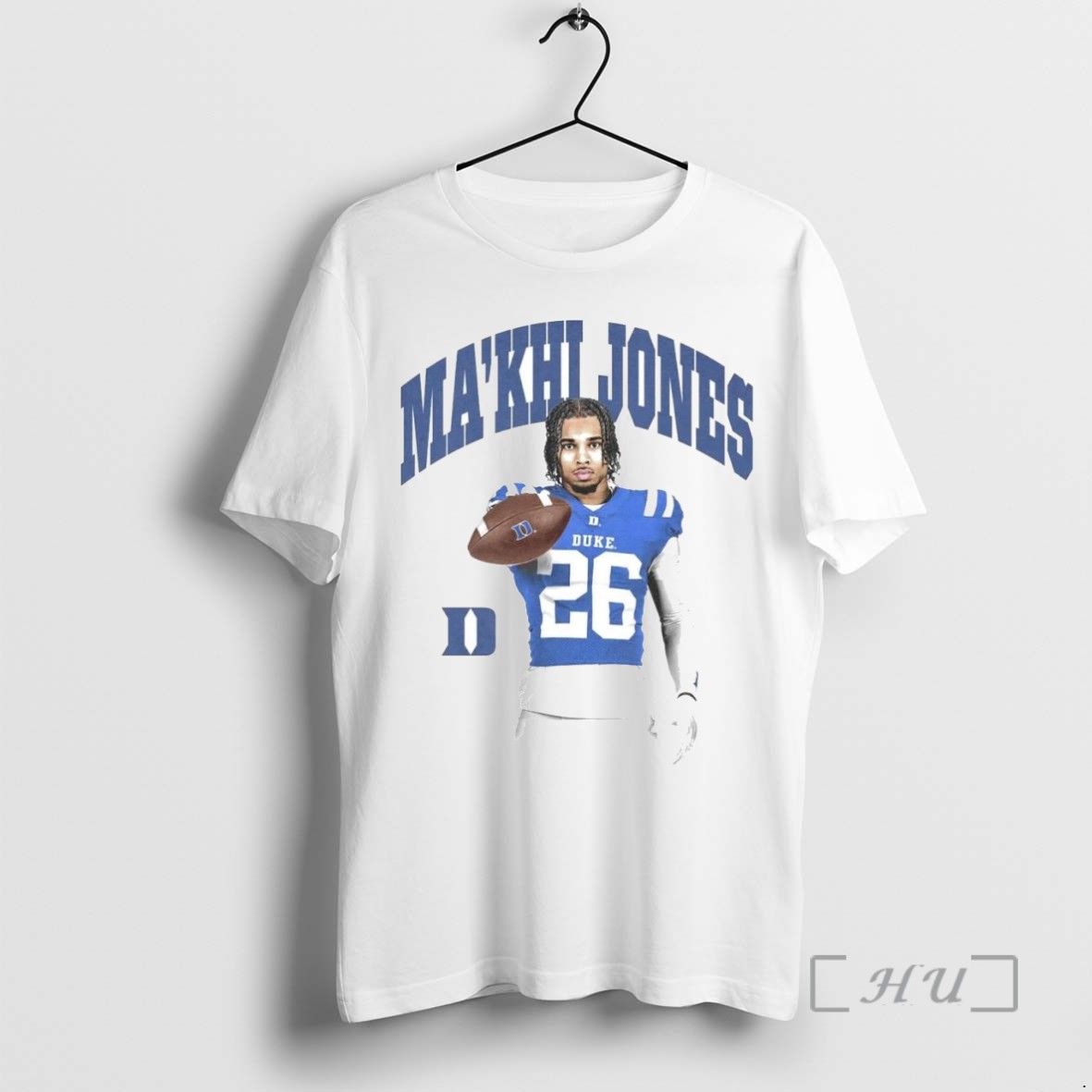 Limited Edition Makhi Jones Portrait Holding Ball Duke Blue Devils Tee Shirt Sweater Hoodie