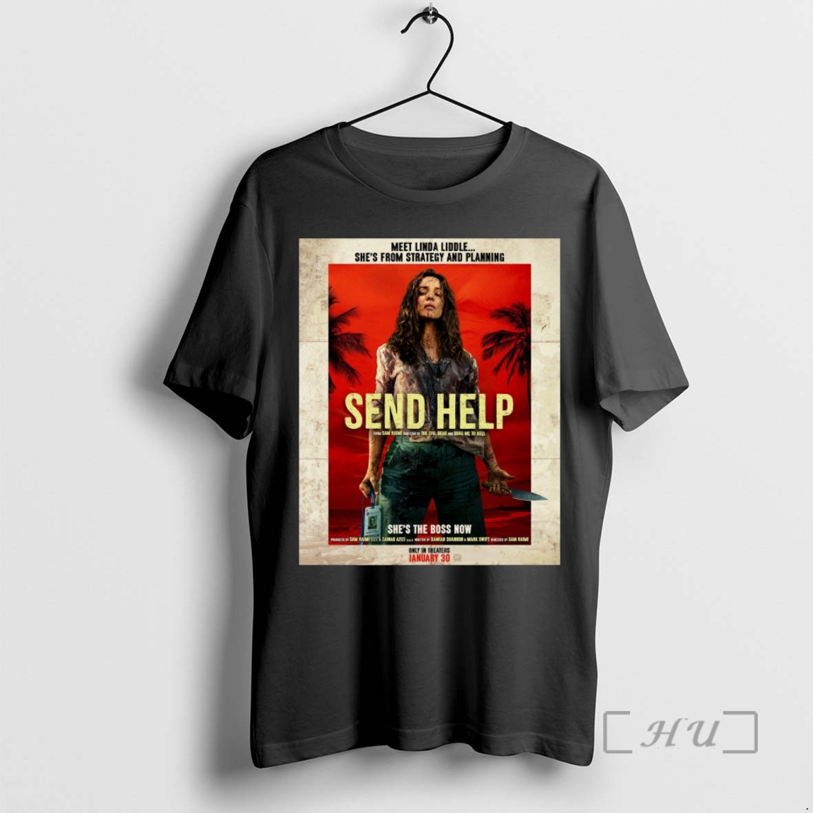 Limited Edition Meet Linda Liddle Shes From Strategy And Planning Send Help Only In Theaters January 30 2026 Tee Shirt Sweater Hoodie