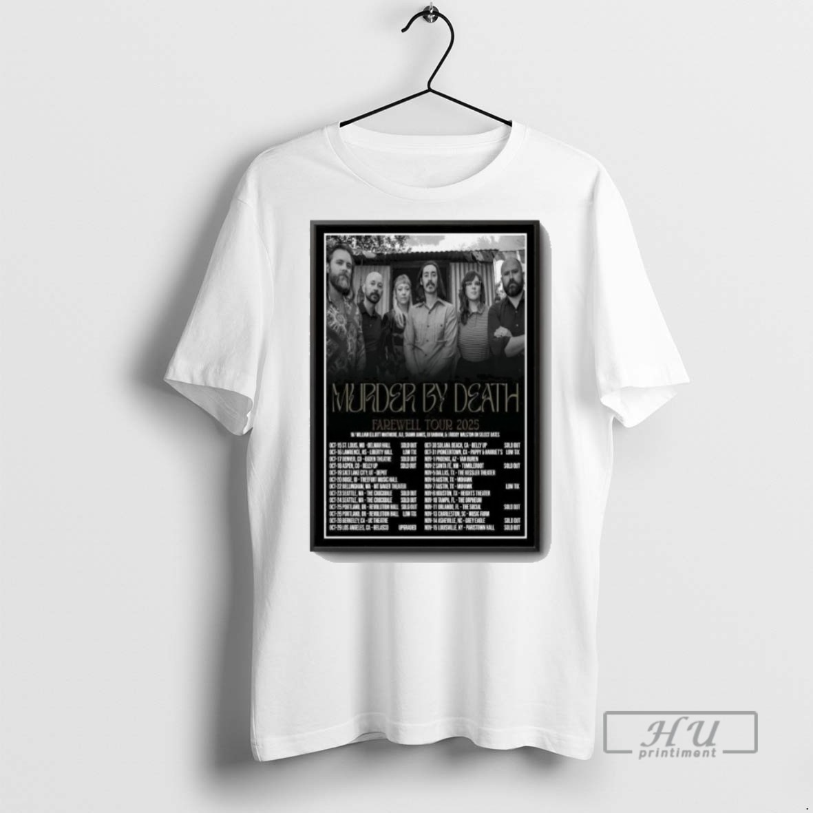 Limited Edition Murder By Death Tour 2025 Graphic Tee Shirt Sweatshirt Hoodies