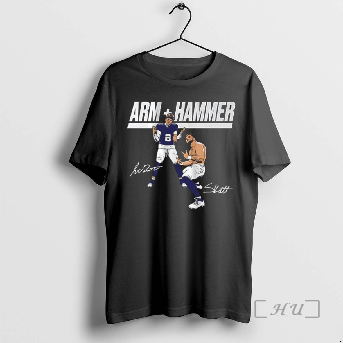 Limited Edition New York Giants Arm Hammer Jaxson Dart And Cam Skattebo Tee Shirt Sweater Hoodie