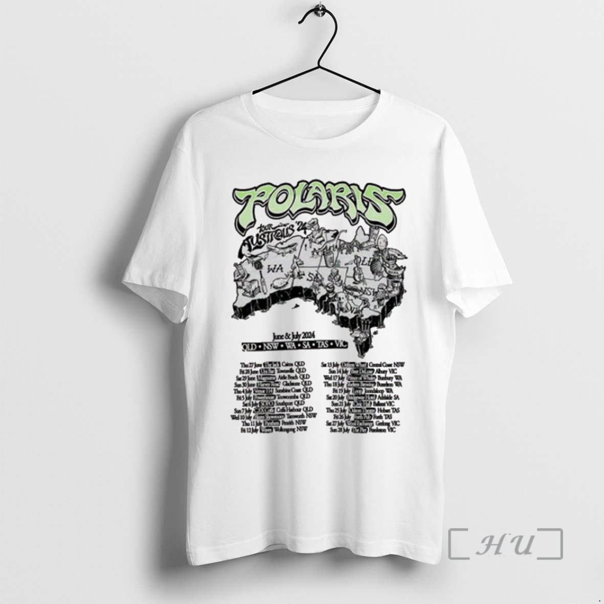 Limited Edition Polaris Australis Tour 2024 Tee Shirt Sweater Hoodie