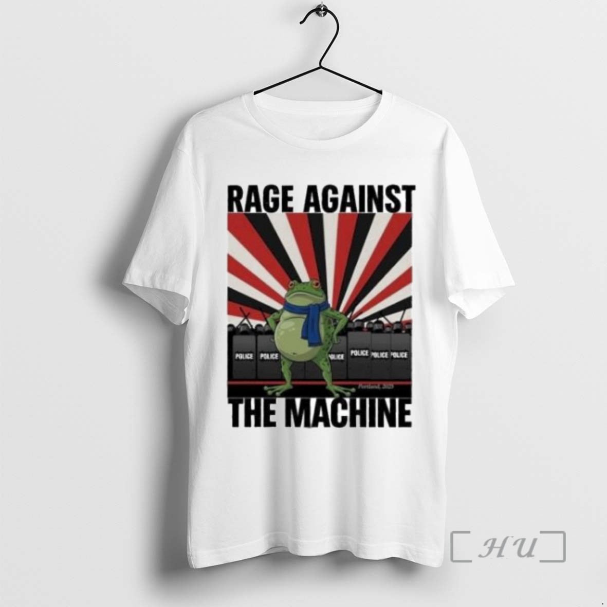 Limited Edition Rage Against The Machine Frog Political Protest Portland Frog Art 2025 T Shirts Sweater Hoodie