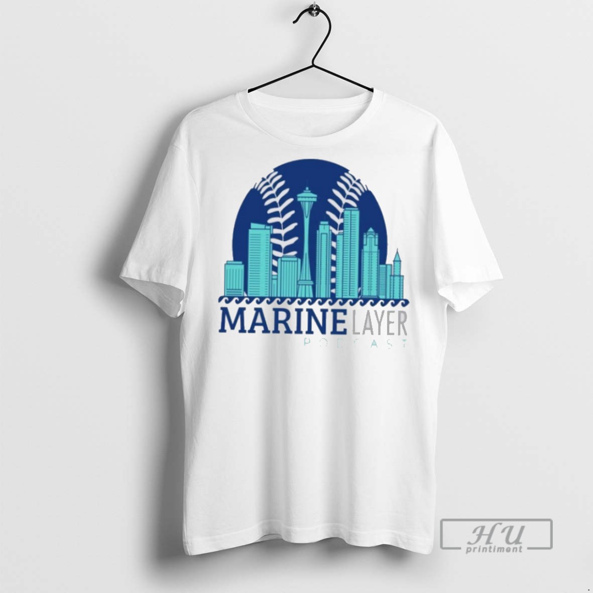 Limited Edition Seattle Mariners X Marine Layer Podcast Graphic Tee Shirt Sweatshirt Hoodies