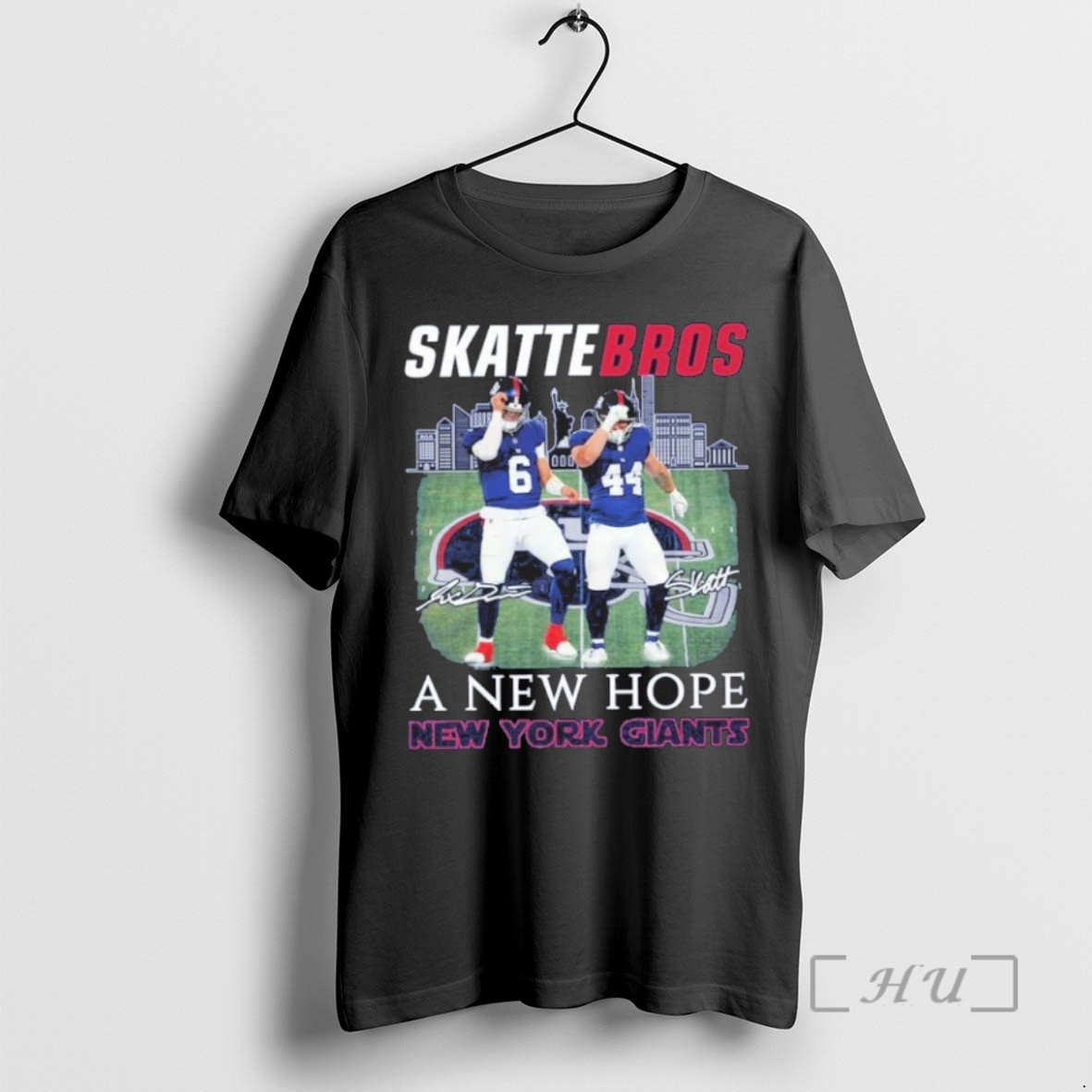 Limited Edition Skatt Bros A New Hope New York Giants Player Signature Tee Shirt Sweater Hoodie