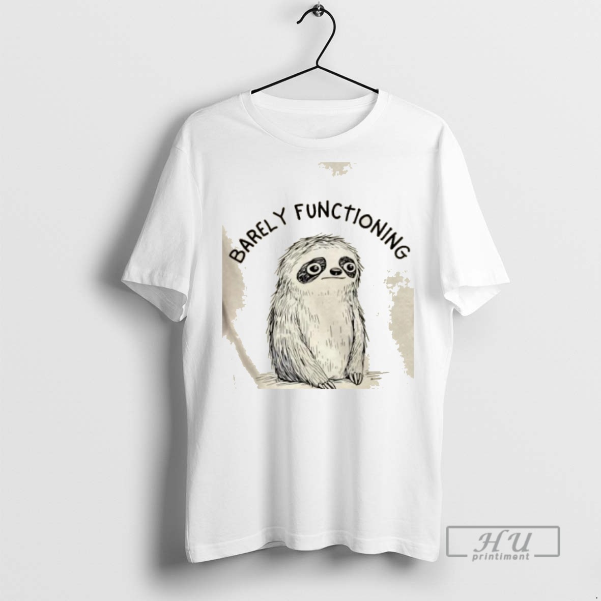 Limited Edition Sloth Barely Functioning Graphic Tee Shirt Sweatshirt Hoodies