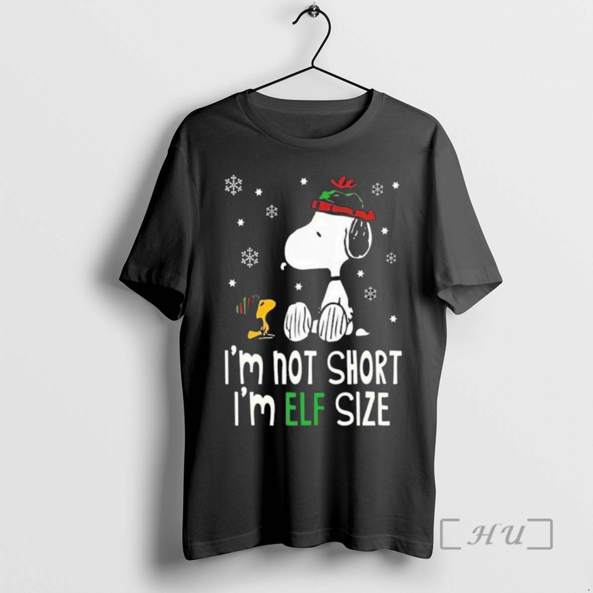 Limited Edition Snoopy And Woodstock Im Not Short Im Elf Size Merry Christmas 2025 T Shirts Sweater Hoodie