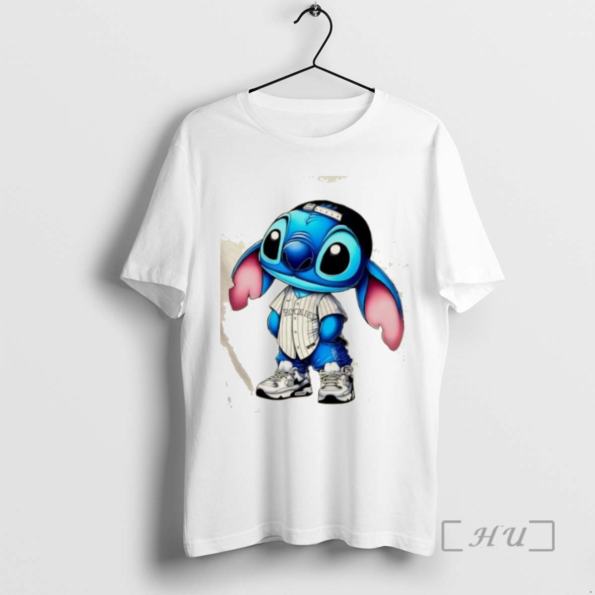 Limited Edition Stitch Wearing Colorado Rockies Hip Hop Style Tee Shirt Sweater Hoodie
