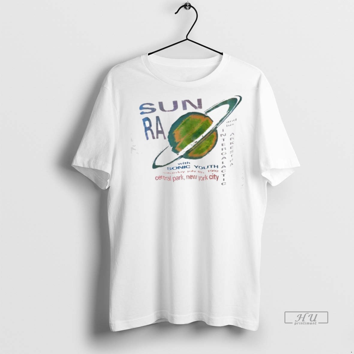 Limited Edition Sun Ra With Sonc Youth Central Park New York City 1992 Tee Shirt Sweater Hoodie
