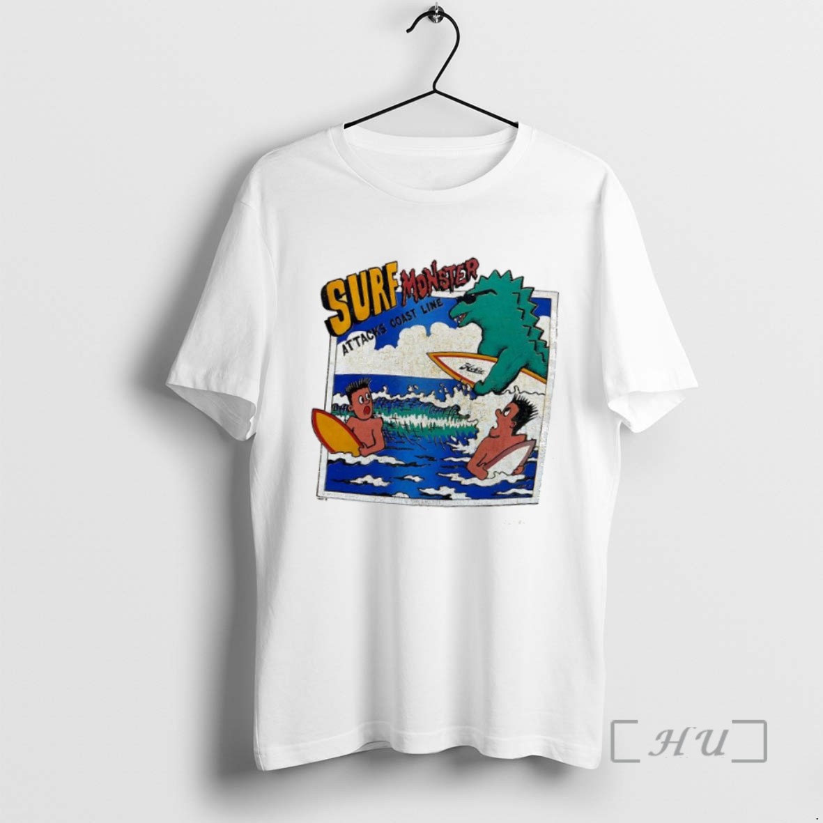 Limited Edition Surf Monster Attacks Coast Line T Shirts Sweater Hoodie