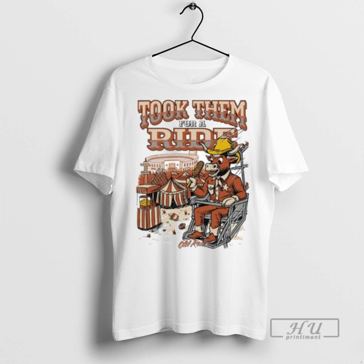 Limited Edition Texas Longhorns Beat Oklahoma Took Them For A Ride Graphic Tee Shirt Sweatshirt Hoodies 1