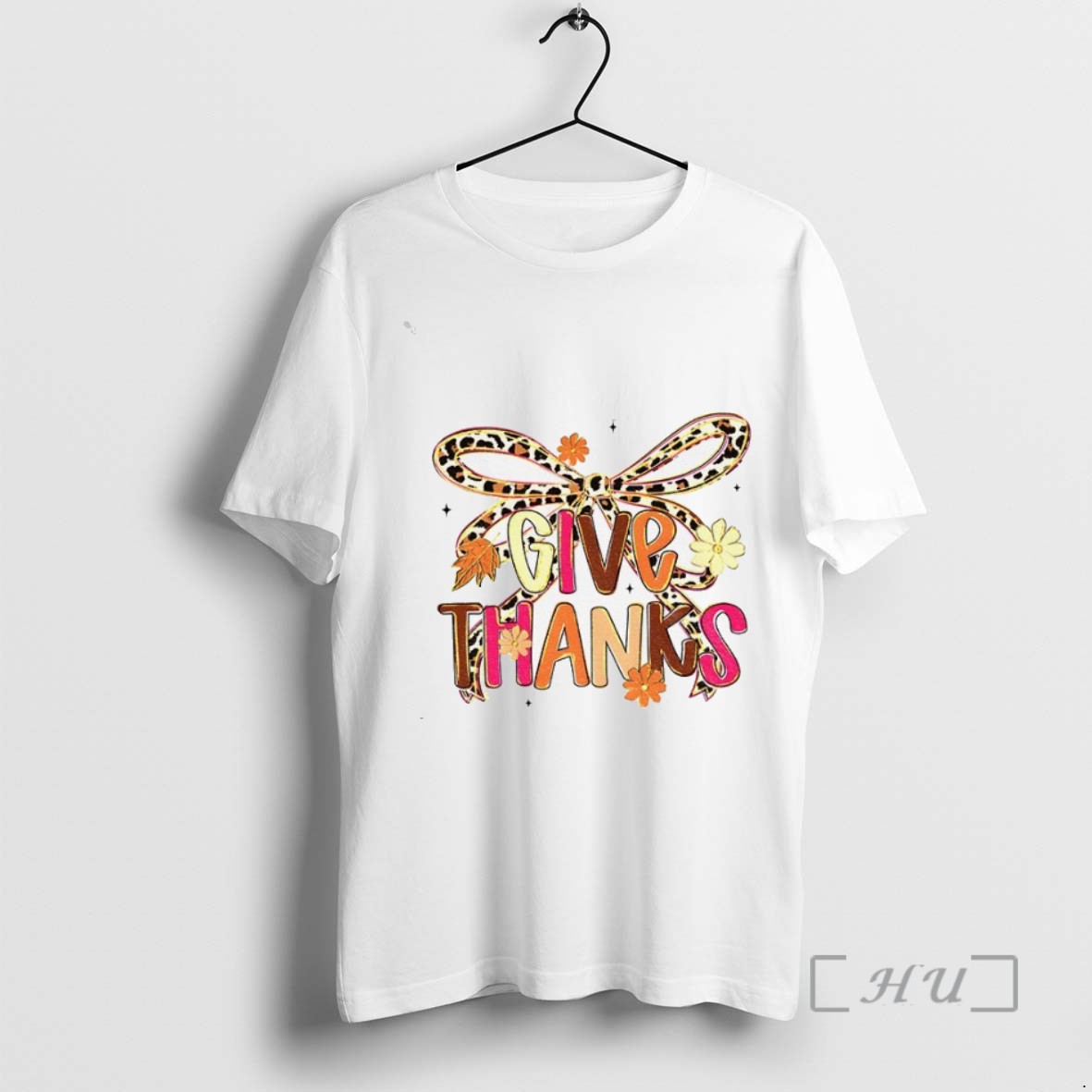 Limited Edition Thanksgiving Leopard Bow Coquette Tee Shirt Sweater Hoodie
