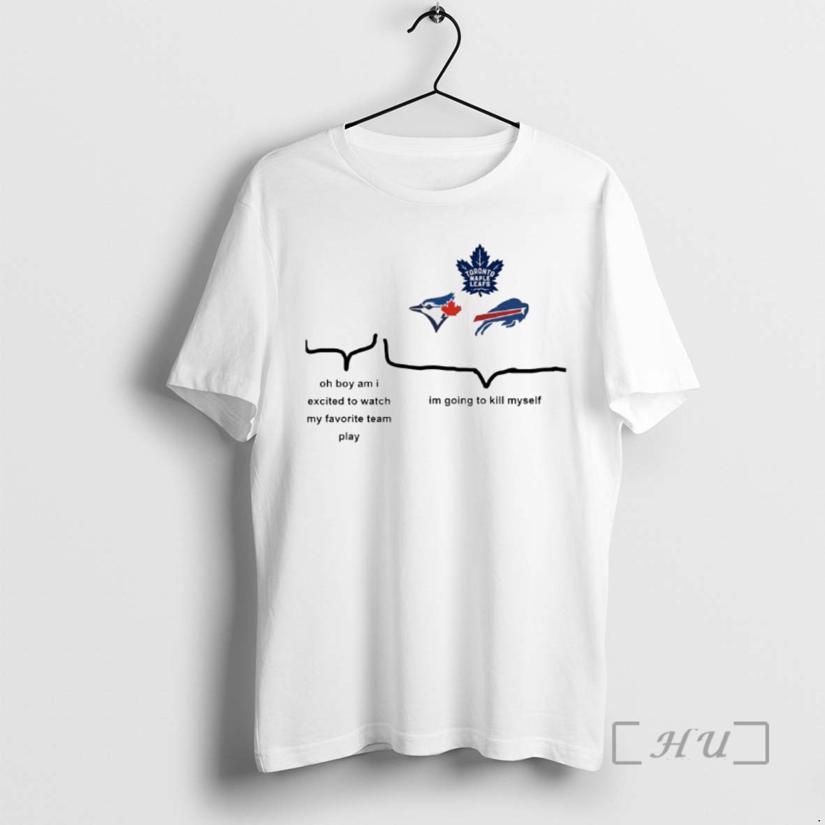 Limited Edition Toronto Blue Jays Toronto Maple Leafs Buffalo Bills Oh Boy Am I Excited To Watch My Favorite Team Play Tee Shirt Sweater Hoodie