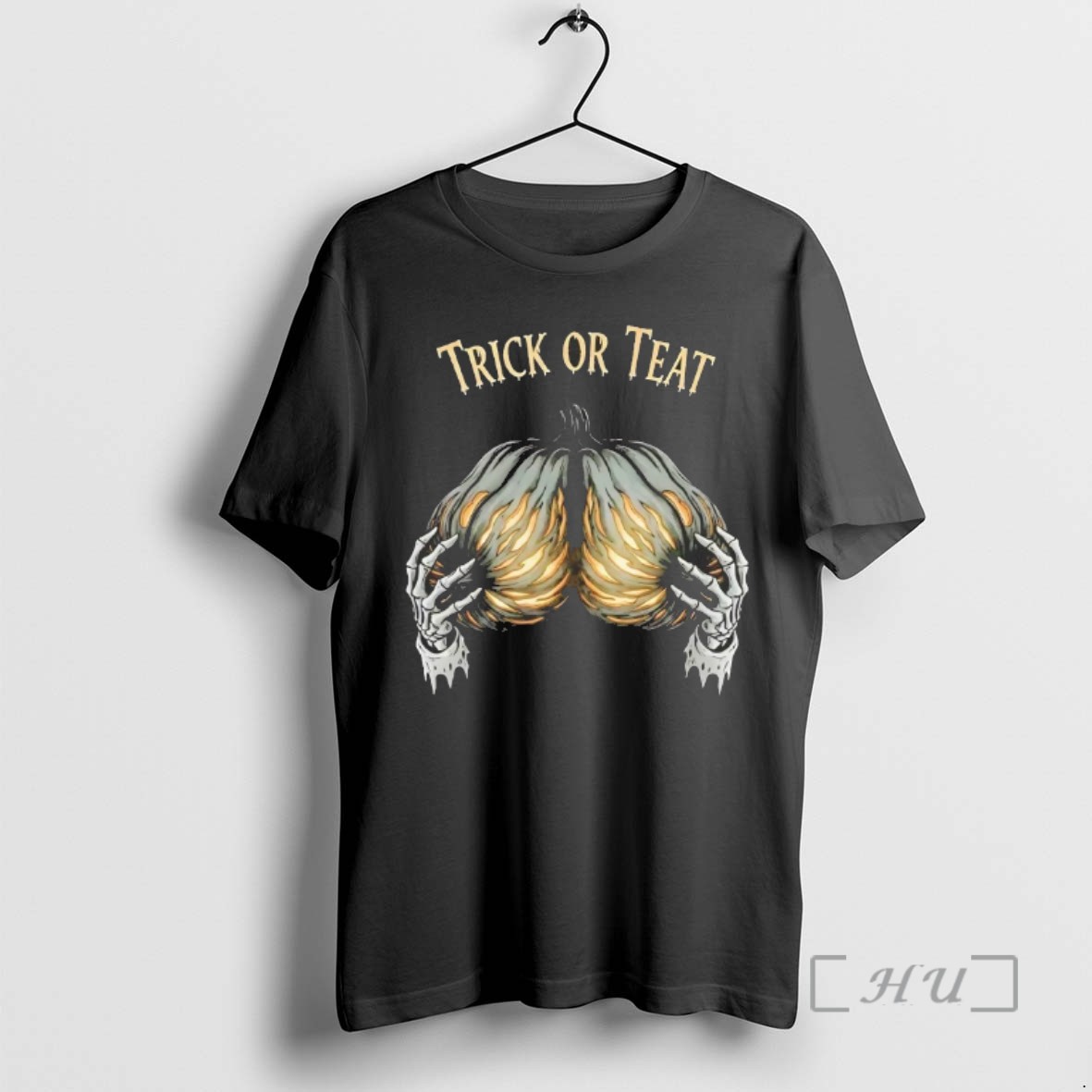 Limited Edition Trick Or Teat Pumpkin Halloween Tee Shirt Sweater Hoodie