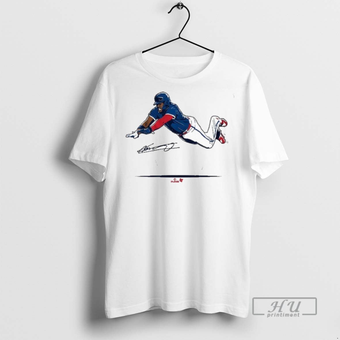 Limited Edition Vladimir Guerrero Jr Super Vlad Flying Slide Graphic Tee Shirt Sweatshirt Hoodies