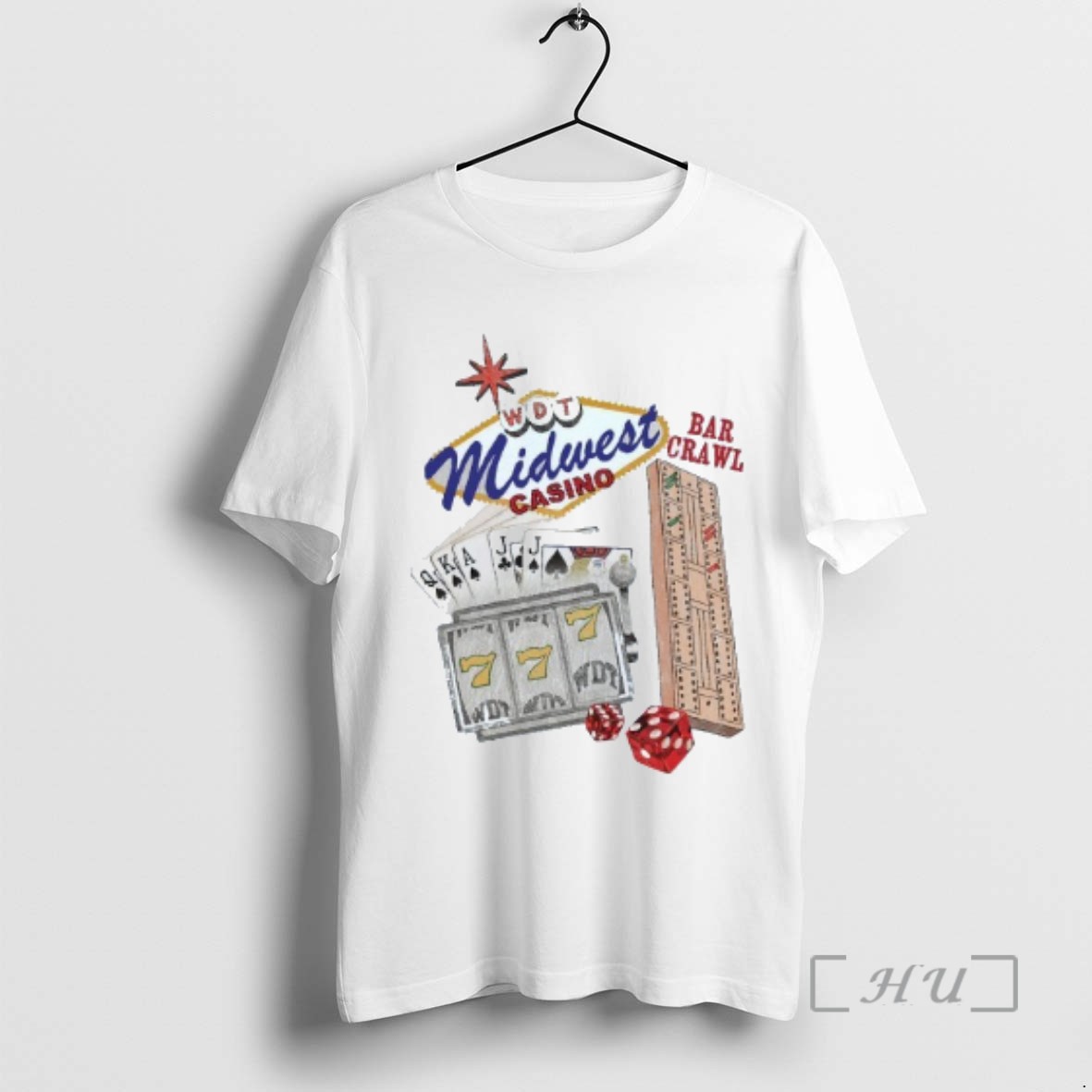 Limited Edition Wdt Midwest Casino Bar Crawl Mens White Tee T Shirts Sweater Hoodie