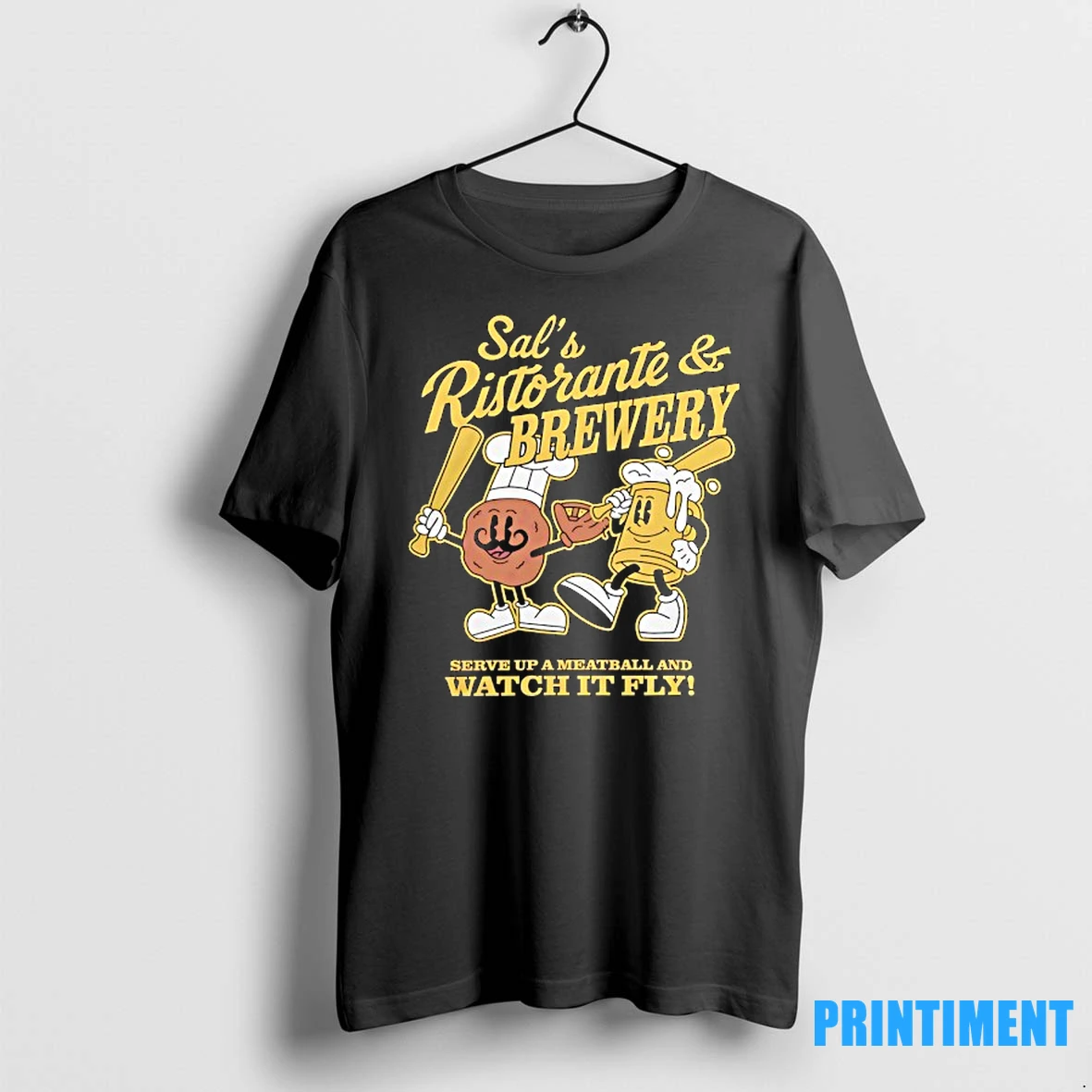 Milwaukee Brewers Sals Ristorante And Brewery Serve Up A Meatball And Watch It Fly Tshirts Sweater Hoodie