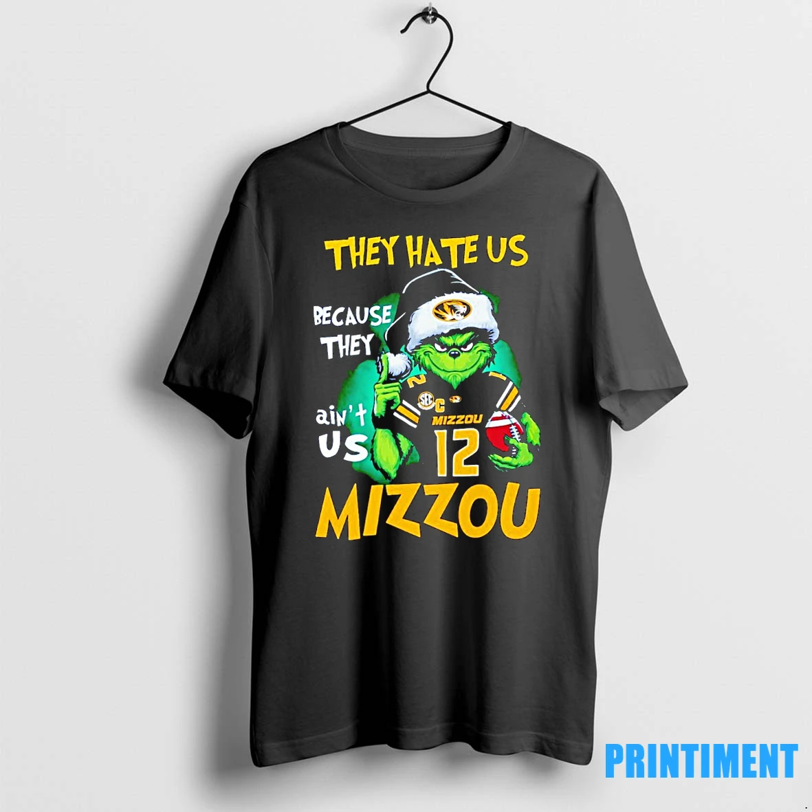 Missouri Tigers Football The Grinch They Hate Us Because They Aint Us Mizzou Christmas Tshirts Sweater Hoodie