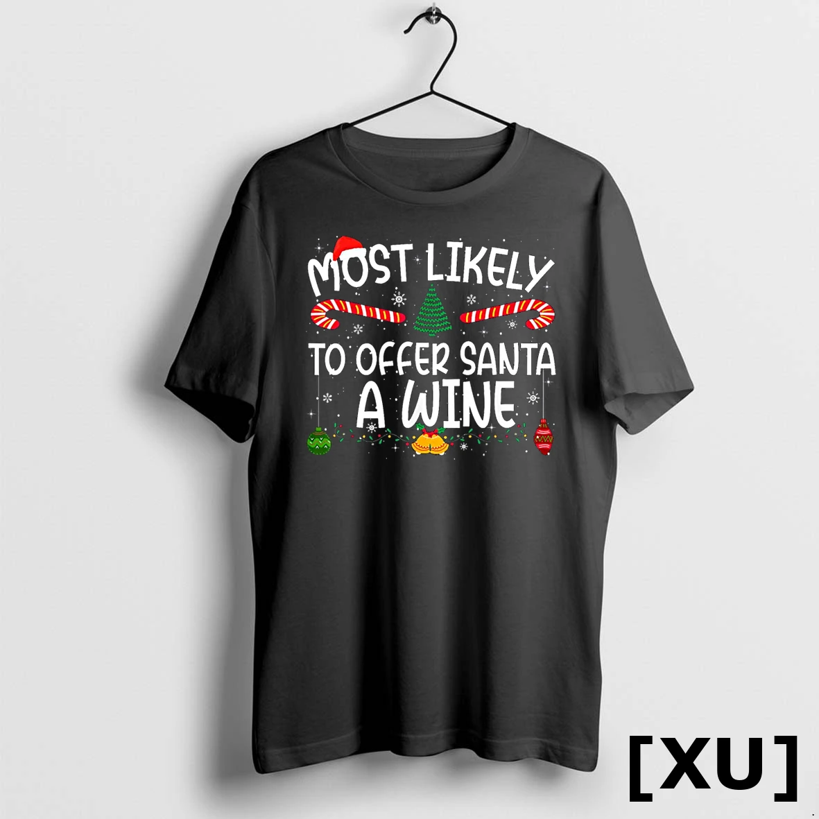Most Likely To Offer Santa A Wine Family Matching Xmas Tshirts Sweater Hoodie