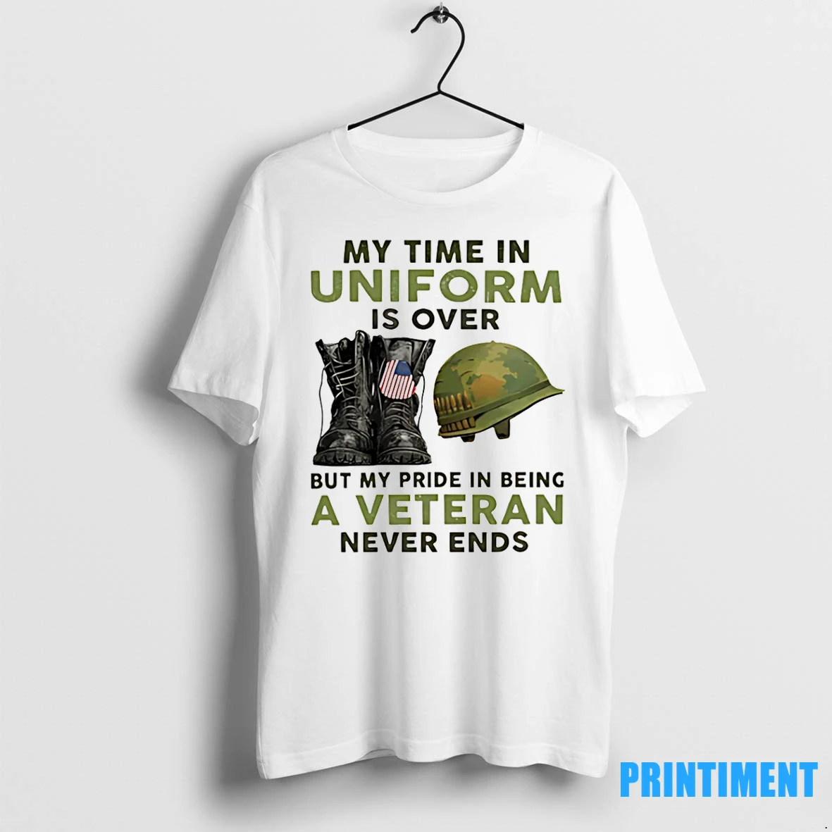 My Time In Uniform Is Over But My Pride In Being A Veteran Never Ends Tshirts Sweater Hoodie