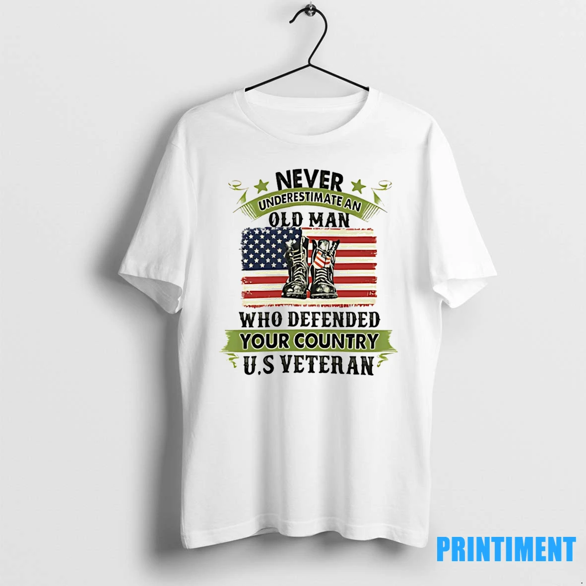 Never Underestimate An Old Man Who Defended Your Country Us Veteran Tshirts Sweater Hoodie