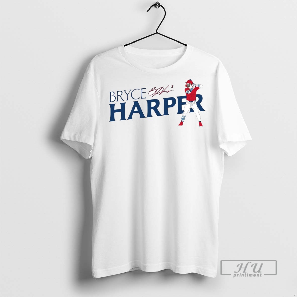 New Bryce Harper Batting Signature Phillies Tee Shirts Sweatshirt Hoodies