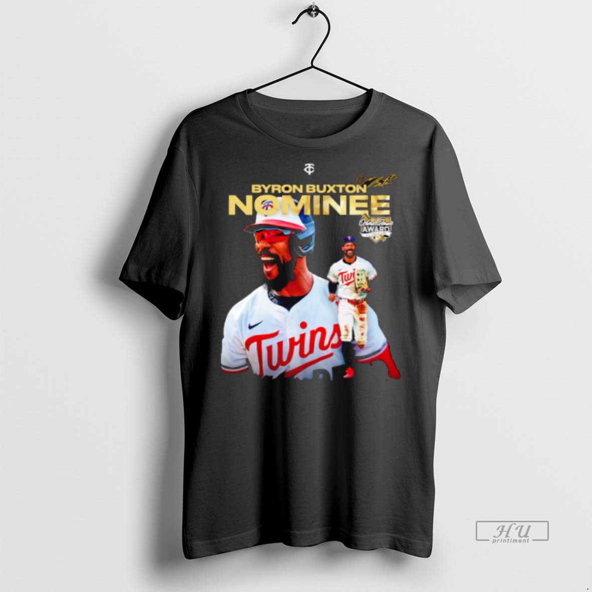 New Byron Buxton Nominee Minnesota Twins Signature Graphic Tee Shirt Sweater Hoodie