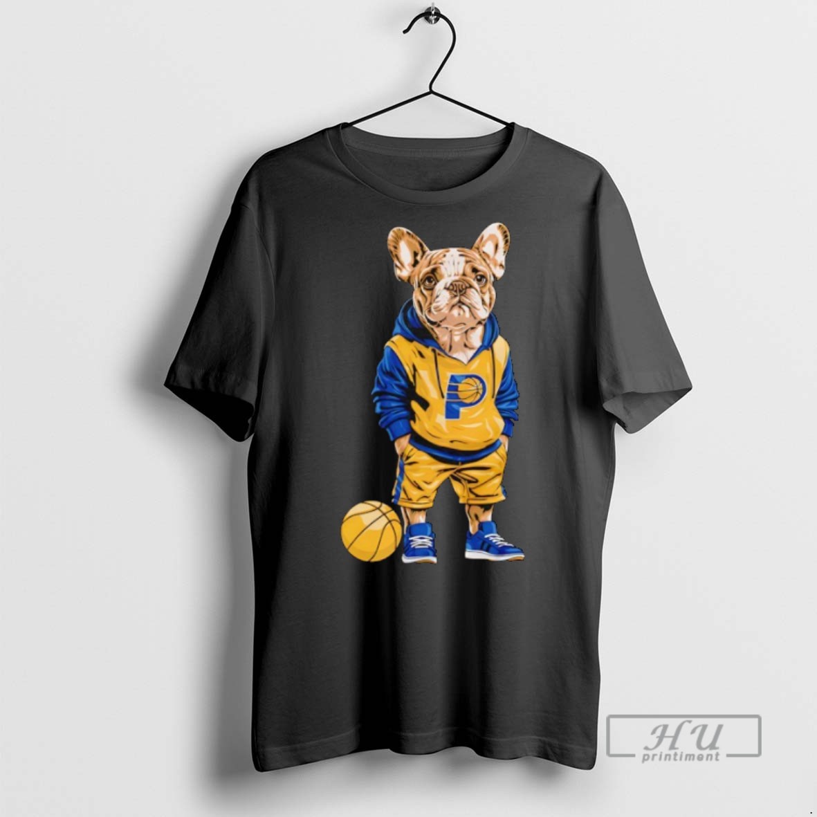 New Indiana Pacers X French Bulldog Hoop Dogs Tee Shirts Sweatshirt Hoodies