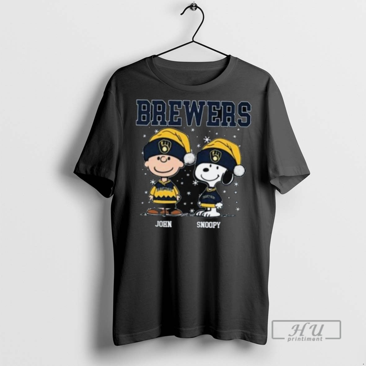 New Mlb Milwaukee Brewers Holiday Baseball Snoopy Charlie Brown Christmas 2025 Long Sleve Tee Shirts Sweatshirt Hoodies