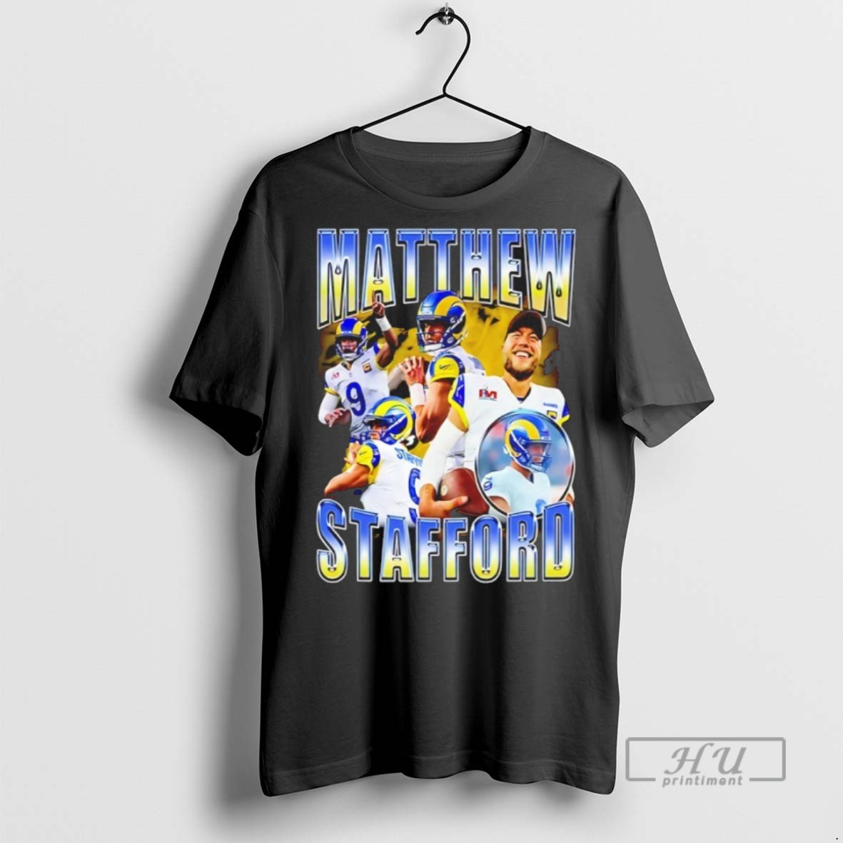 New Matthew Stafford Los Angeles Rams Player 90s Bootleg Tee Shirts Sweatshirt Hoodies