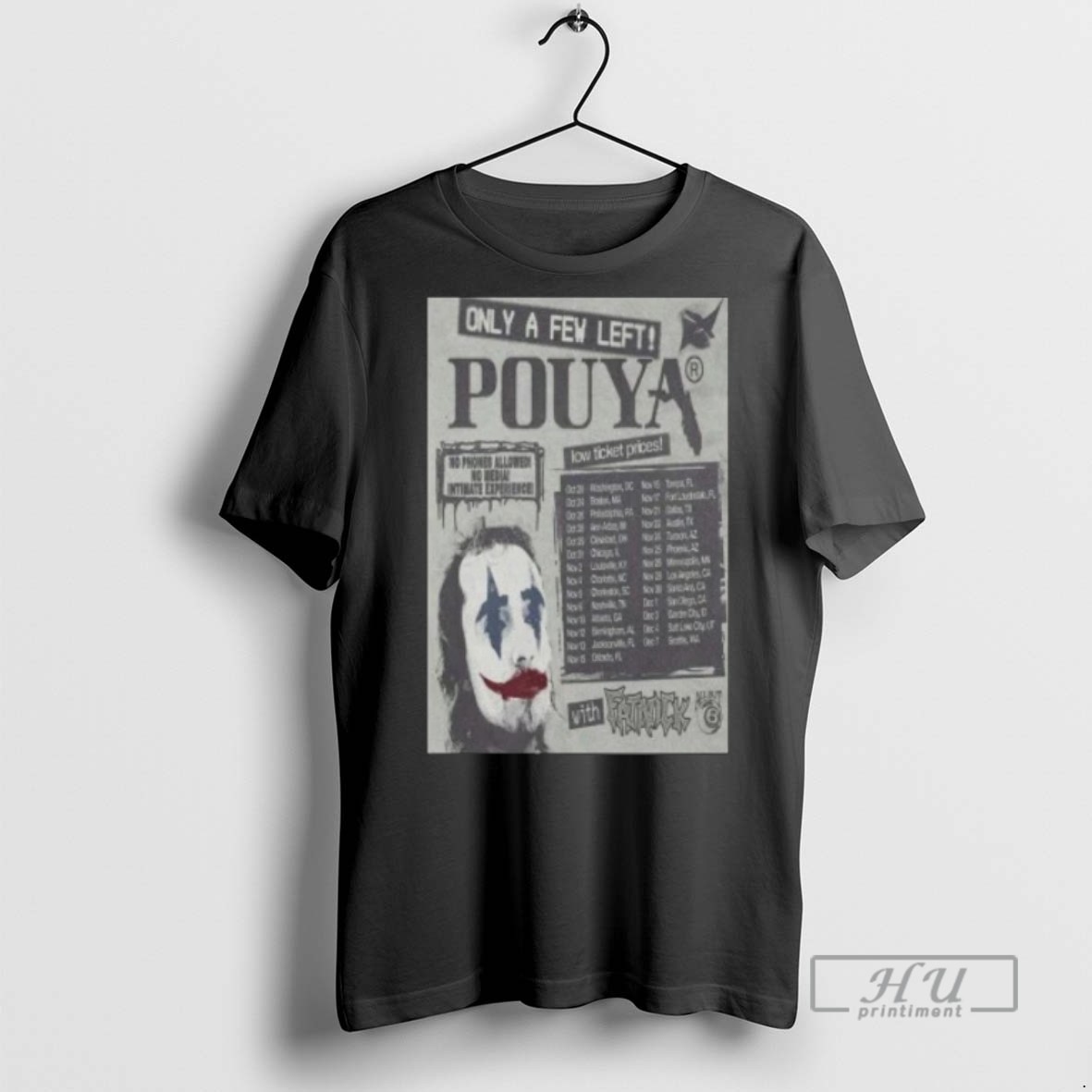 New Pouya Only A Few Left 2025 Tour Tee Shirts Sweatshirt Hoodies