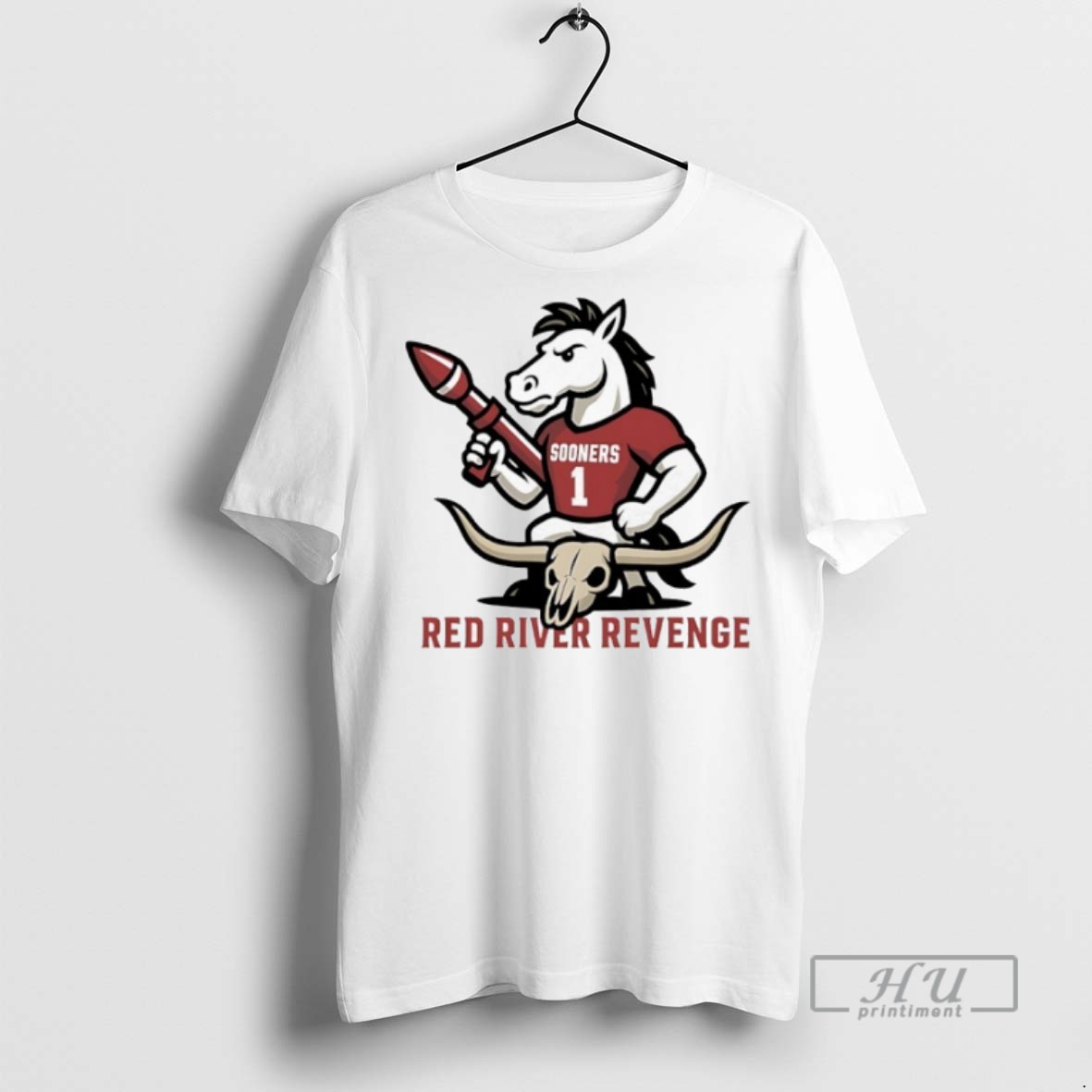New Red River Revenge Sooners Mascot College Game Day Tee Shirts Sweatshirt Hoodies