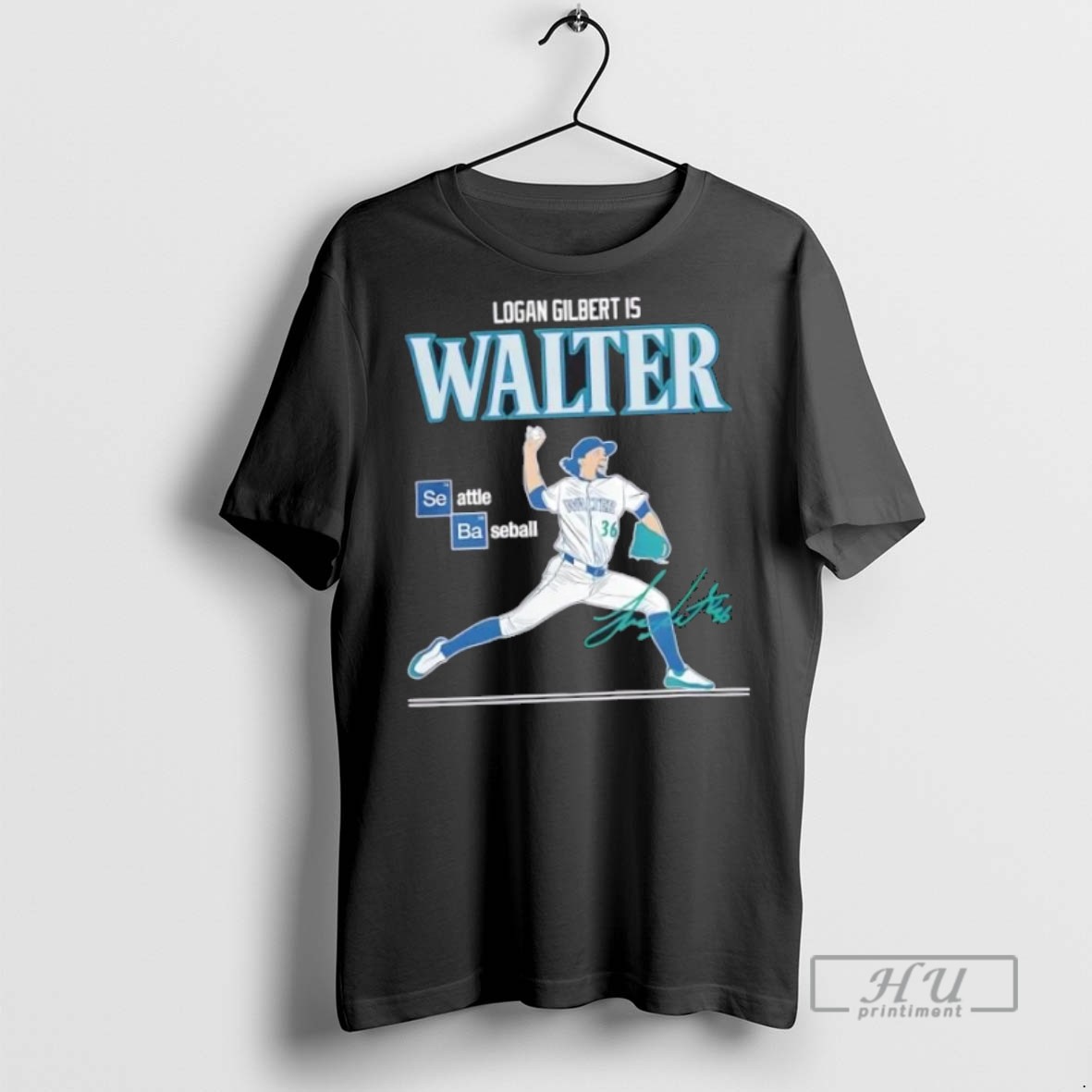 New Seattle Mariners Logan Gilbert Is Walter Signature Tee Shirts Sweatshirt Hoodies 1