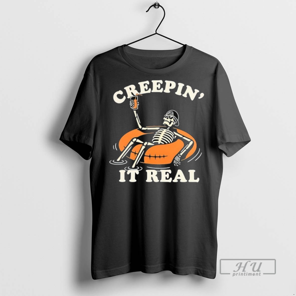 New Skeleton Creepin It Real Tee Shirts Sweatshirt Hoodies