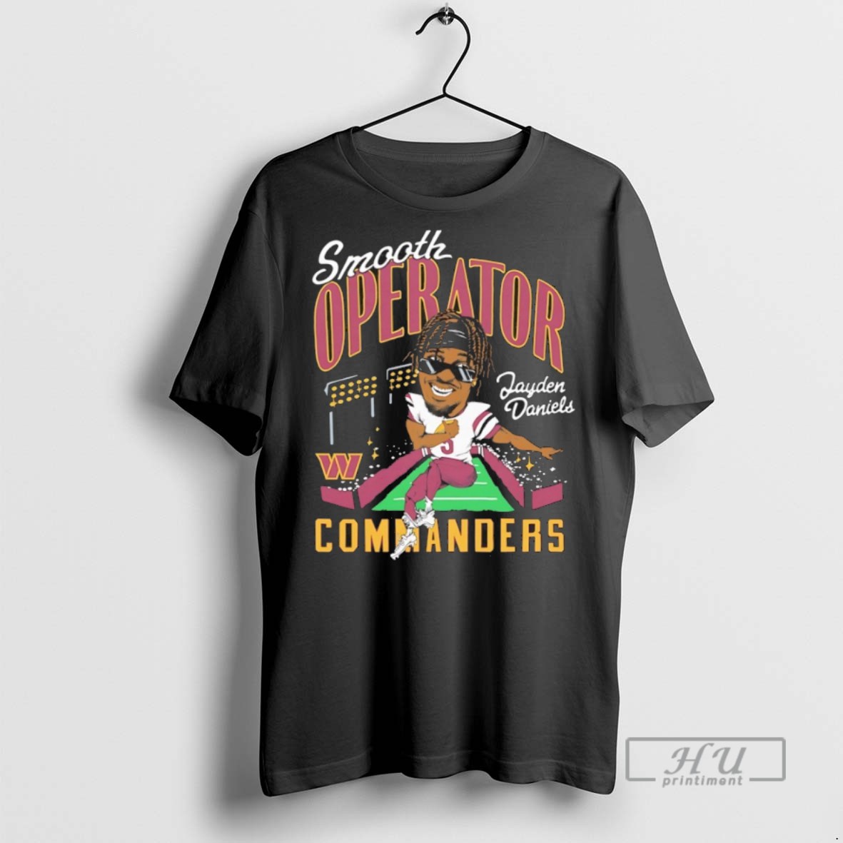 New Smooth Operator Jayden Daniels Washington Commanders Caricature Tee Shirts Sweatshirt Hoodies