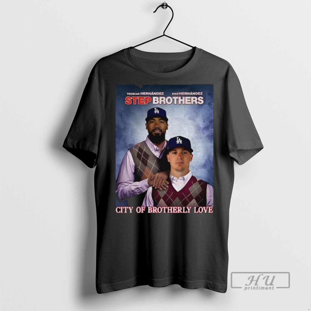 New Teoscar Hernandez Vs Kike Hernandez Los Angeles Dodgers Mlb City Of Brotherly Love Vintage Tee Shirts Sweatshirt Hoodies
