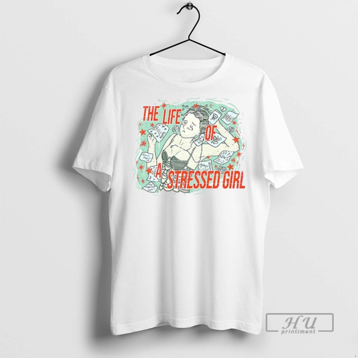 New The Life Of A Stressed Girl Ceramic Ceramic And Classic Dad Cap Tee Shirts Sweatshirt Hoodies