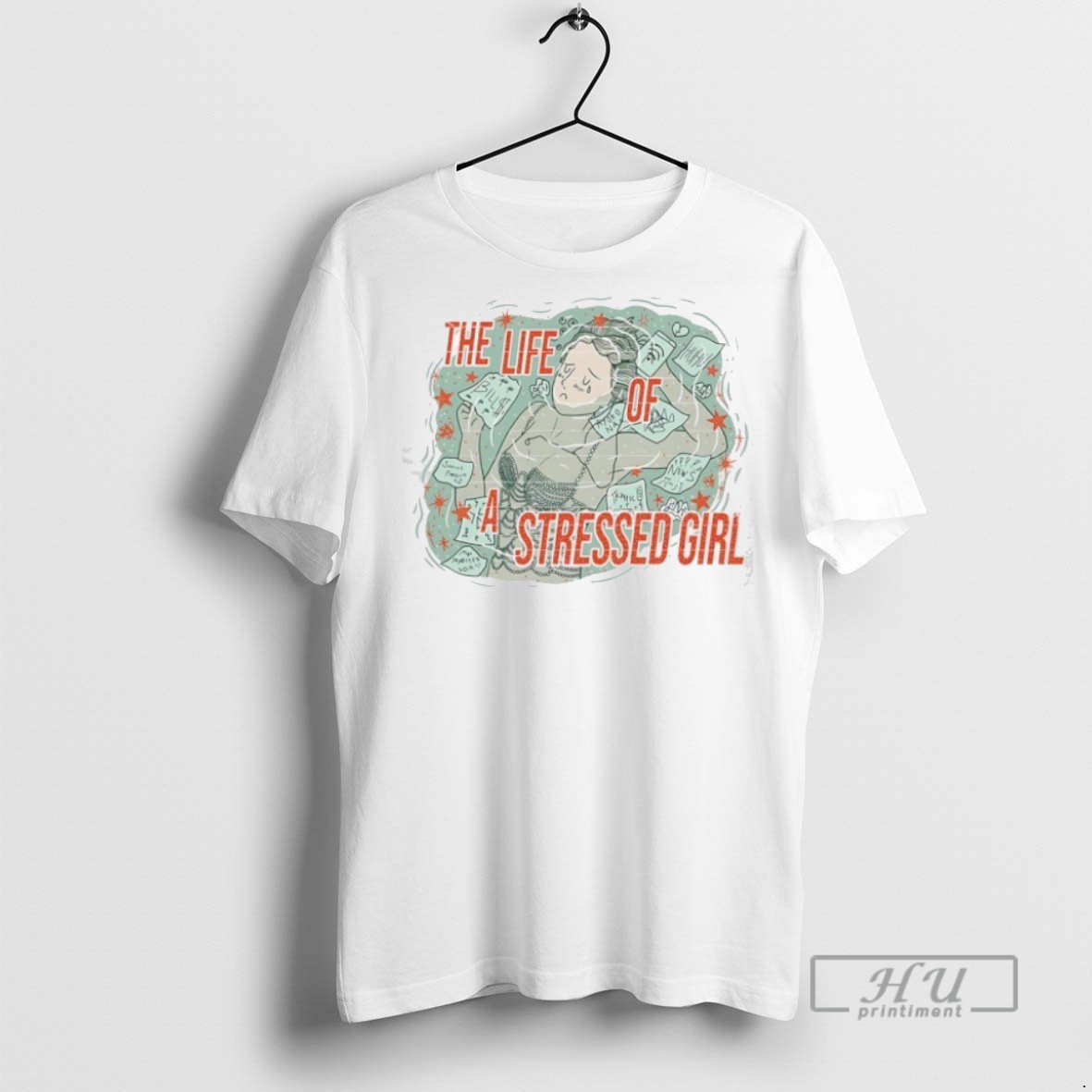 New The Life Of A Stressed Girl Parody Tee Shirts Sweatshirt Hoodies