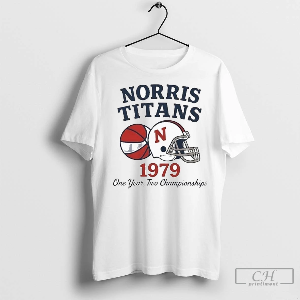 Norris Titans One Year Two Championships 1979 T Shirts