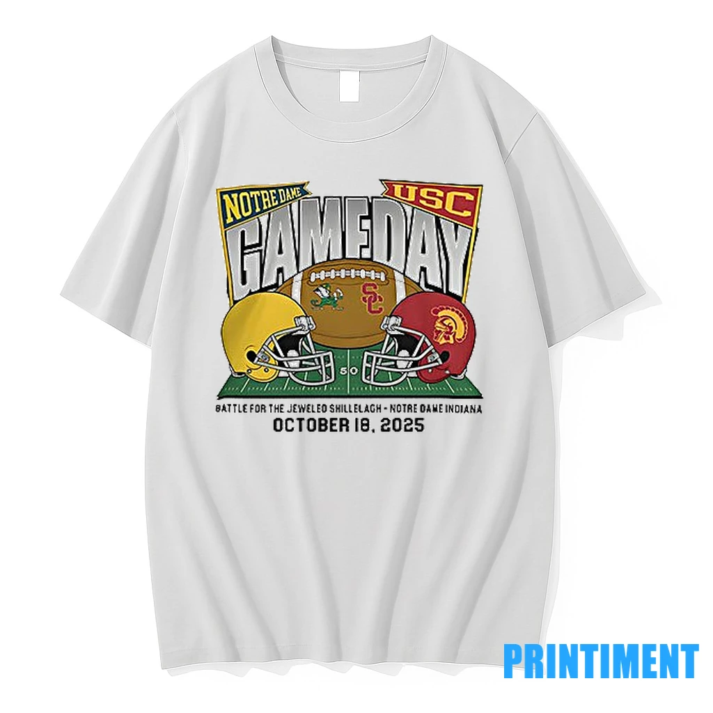 Notre Dame Fighting Irish Vs Usc Trojans 2025 Gameday Matchup Tshirts Sweater Hoodie