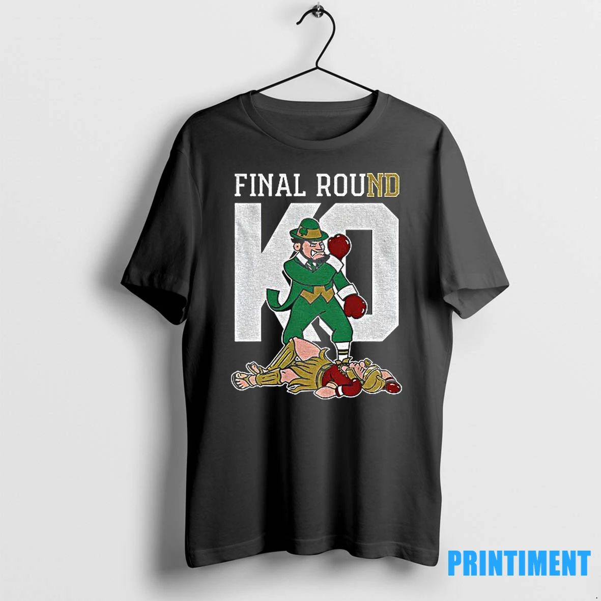 Notre Dame Fighting Irish Vs Usc Trojans Final Round Ko Mascot Tshirts Sweater Hoodie